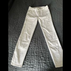 White Skinny Jean-ish Pants - Celebrity Pink